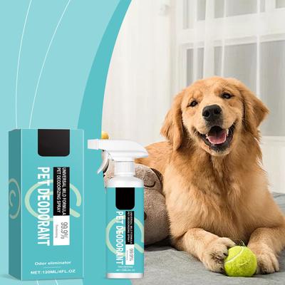 Evcil Hayvan Deodorant Spreyi Köpek Deodorant Spreyi İçerikleri Hafif ve Tahriş Etmeyen Evcil Hayvan Dostu Deodorant Spreyi, 120ML