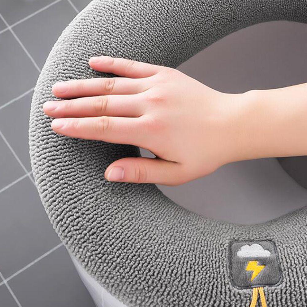 Soft Washable with Handle Toilet Seat Cover Cushion Pad Closestool Mat