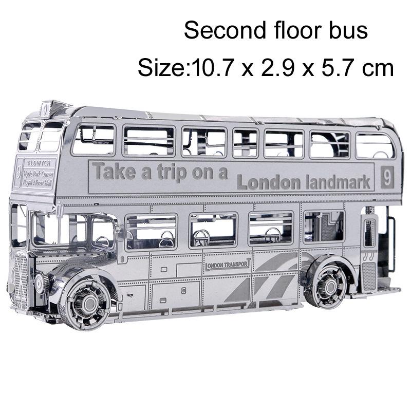 3D Metallpuzzle: Liebe Puzzle Verkehrsmittel-Serie - Auto, Straßenbahn, Fahrrad, EMU-Bausatz