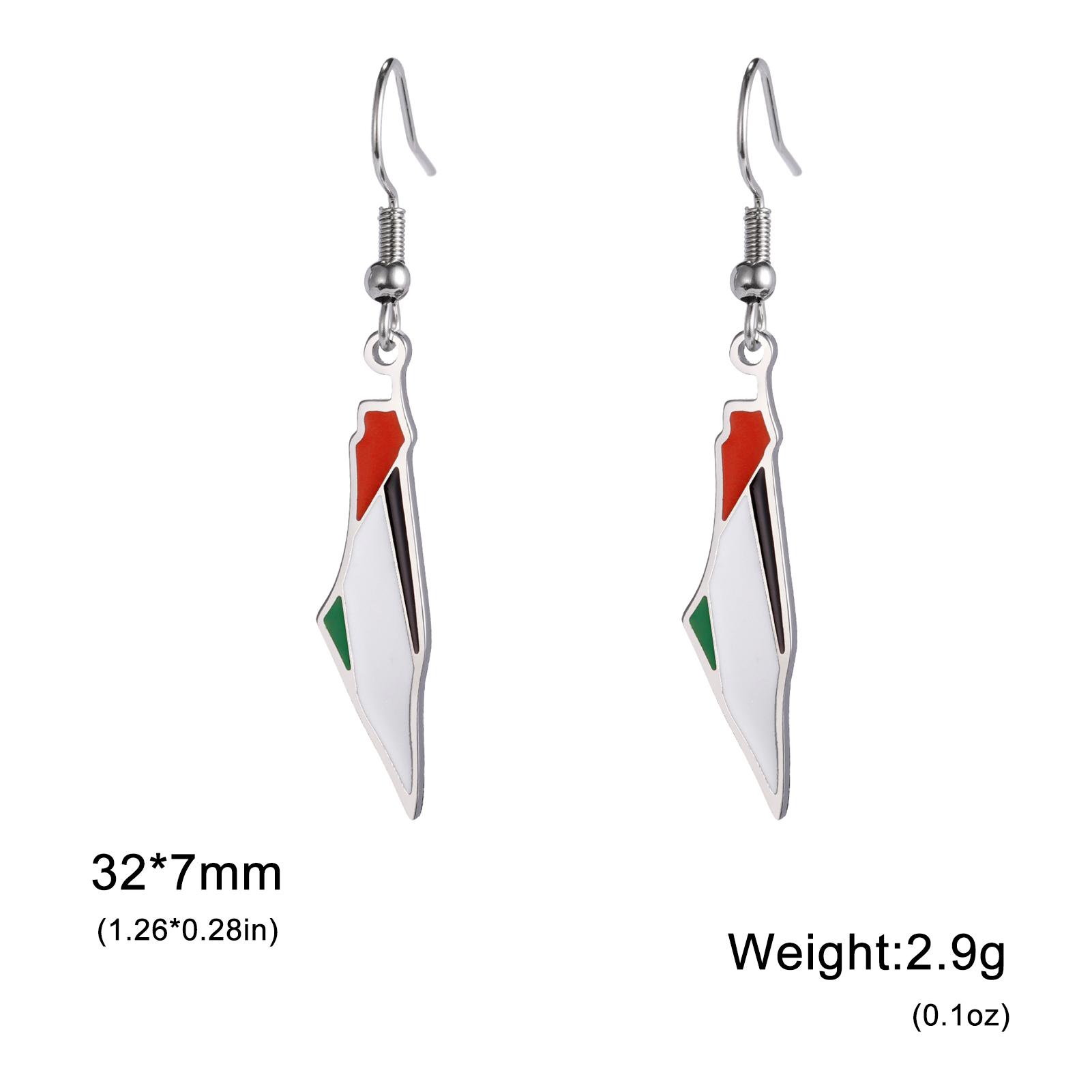 

Cazador Enamel Map Earrings for Women Girls Stainless Steel Jewelry State Geography Drop Earrings Gift Wholesale Trendy 2026