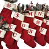 Boże Narodzenie Piękne Świąteczne Skarpety Torby na Prezenty Listy Torba na Cukierki Dekoracje Czerwone