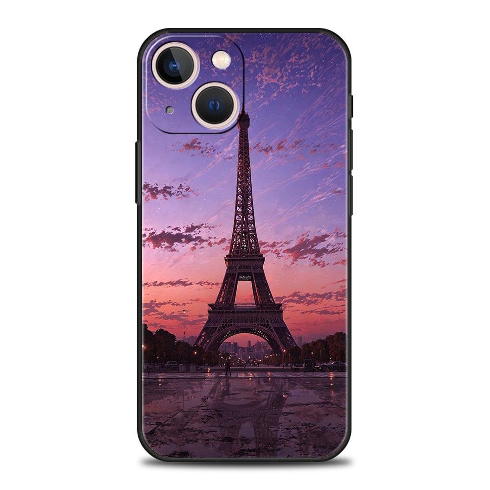 

Red Umbrella Eiffel Tower Phone Case For iPhone 17 16E 15 16 14 13 12 11 Pro Max 7 8 Plus Soft TPU Back Cover iPhone 14Pro Max