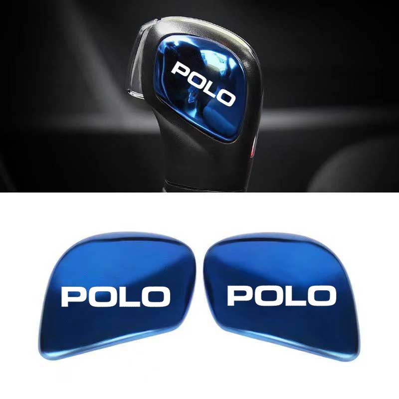 

2026 Hot For VOLKSWAGEN VW 1 Pair Car Gearbox Control Gear Lever Stickers Shift Stick Handle Accessories for VW Polo Golf Tiguan