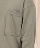 Ellamo Terry Basic Plain Pocket Oversized Sweatshirt [Green]
