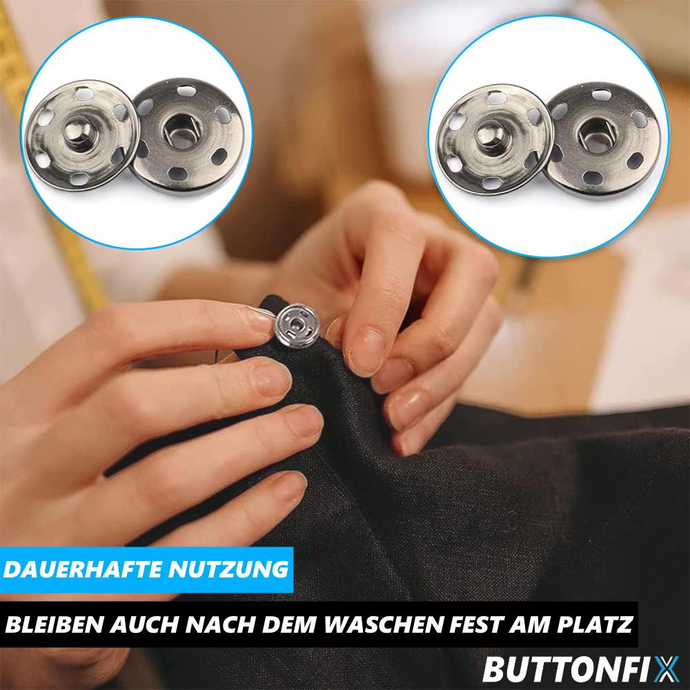 BUTTONFIX Buttons Set Snap Fasteners Button Brass for Sewing Leather Clothing Jackets