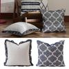 Vintage Style Breathable Cotton Pillowcase Wovens Craft Textured Surfaces Decorative Throw Pillow Cover Home Accent