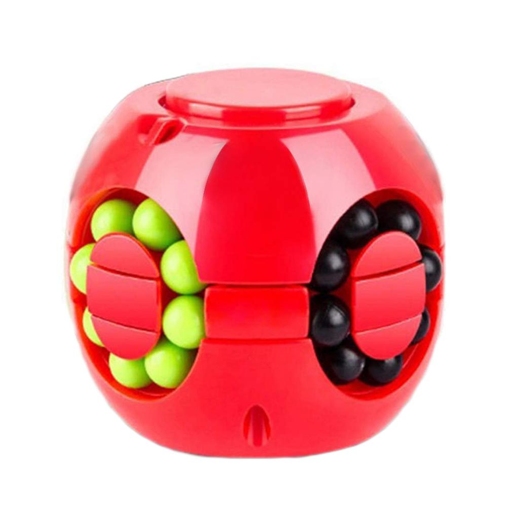 3D Cylinder Magic Bean Puzzle Cube Rotate Slide Gyro Fidget Toy Spinner Ball Anti Stress Fingertips Iq Games For Kid Adult