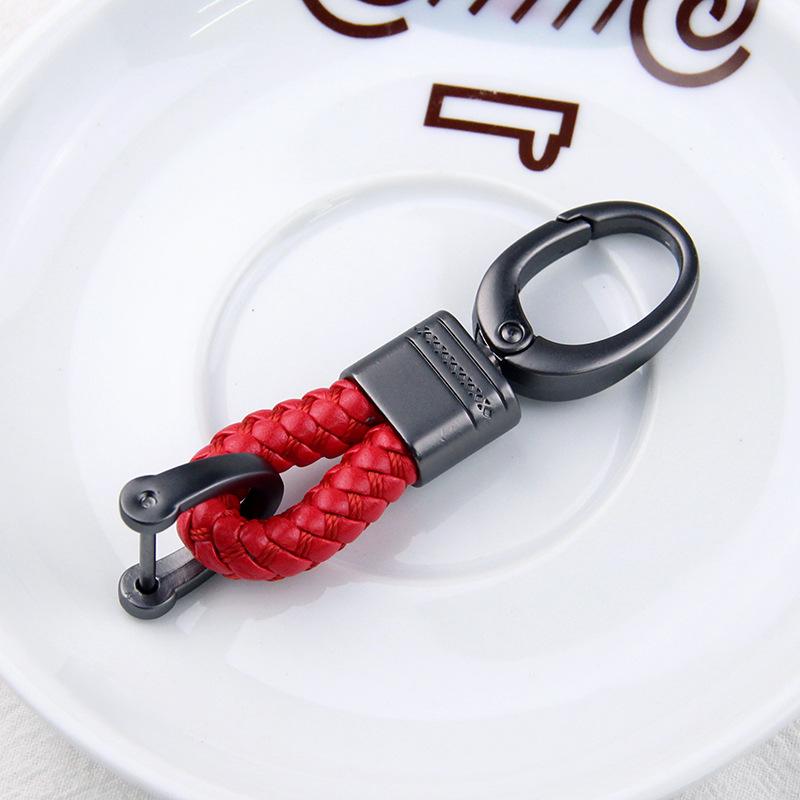 Braided Rope Sub-Gun Printing Keychain Men'S And Women'S Waist Hanging Big Head Chain General Car Key Bag Accessories