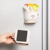Wall Mounted Coffee Magnetic Storage Box Punch-free Tableware Container Pen Holder Door Back