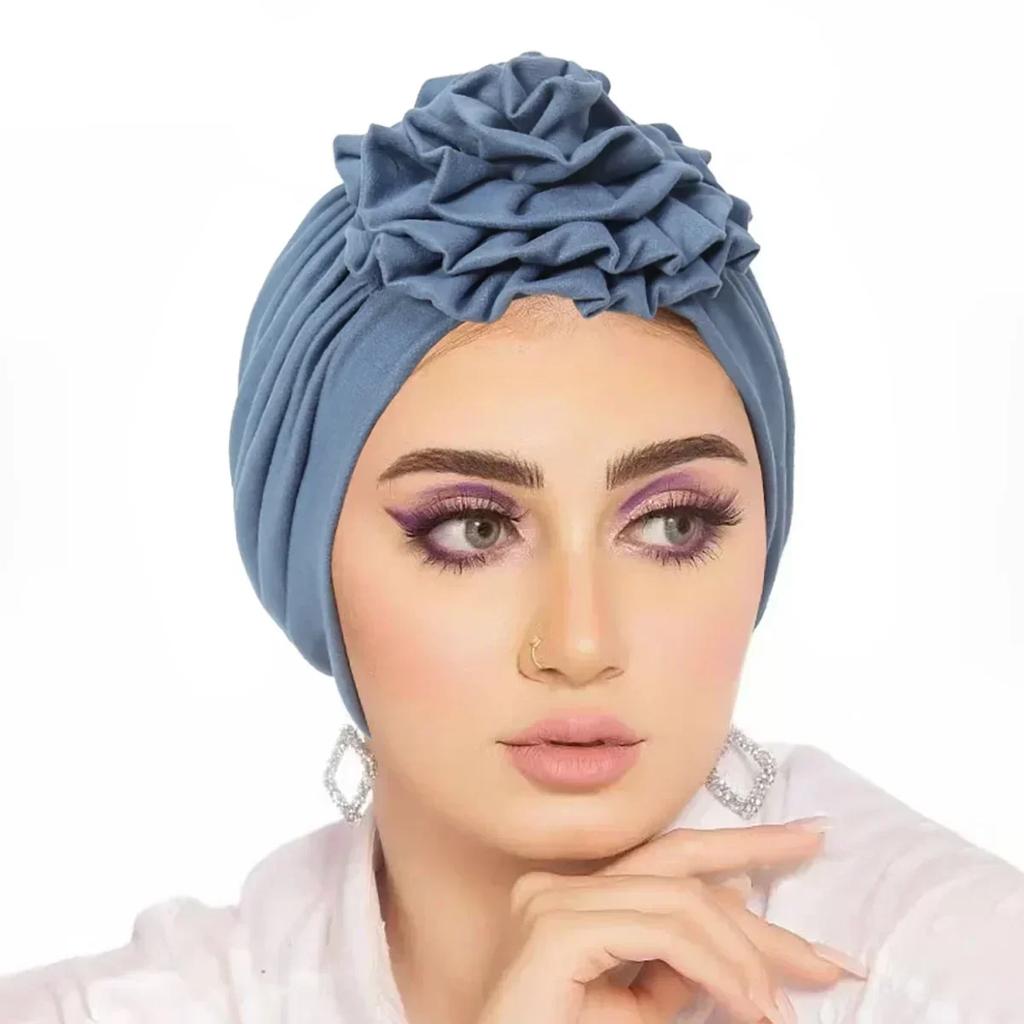 Women Sequin Knotted Turban Indian Hat Muslim Hijab Beanie Bonnet Hair Loss Headscarf Chemo Cap Headwear Bandanas Turbante Mujer