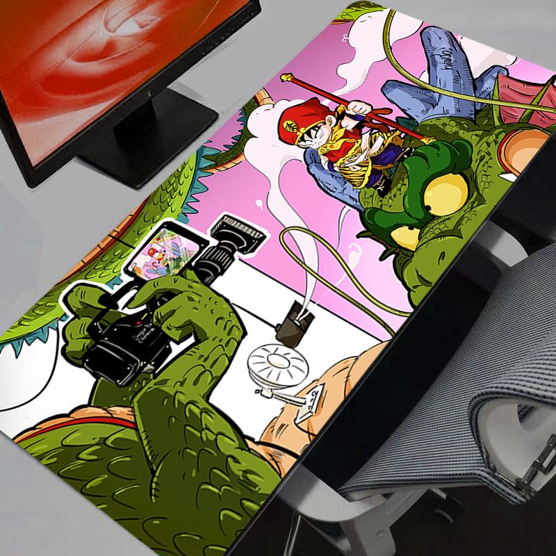 Mausmatte DBZ Dragon Ball Z Mauspade Anime Teppich Gaming Zubehör Großer Teppich Gamer PC Computer Tastatur Schreibtischmatte Mausepad