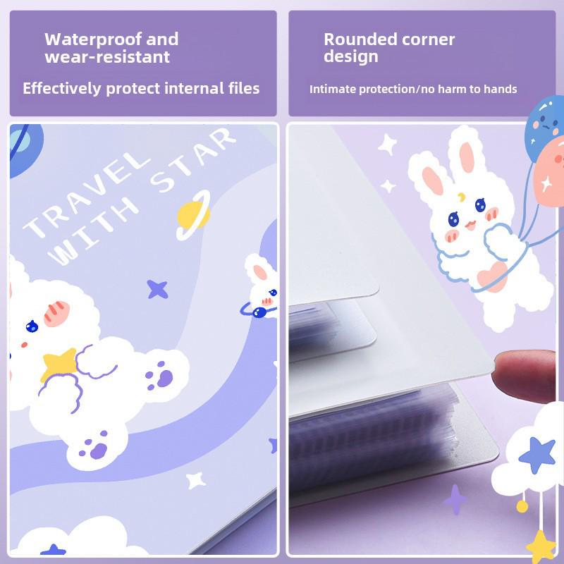 Spanish Bi Rabbit A4 Cartoon 80-Page Student & Office File Folder