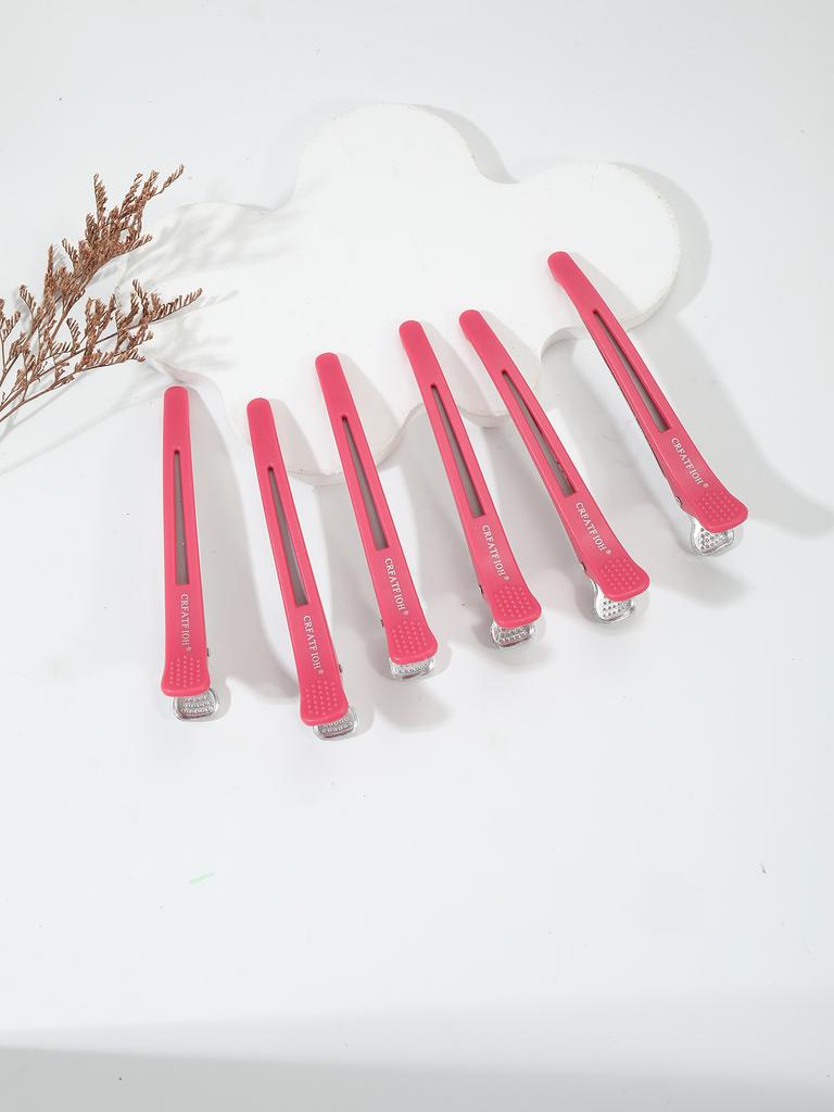 6 Pieces/set of Non Bent Hair Clips Hair Clippers Crocodile Hair Clips Hair Salon Styling Tools Hair Accessories