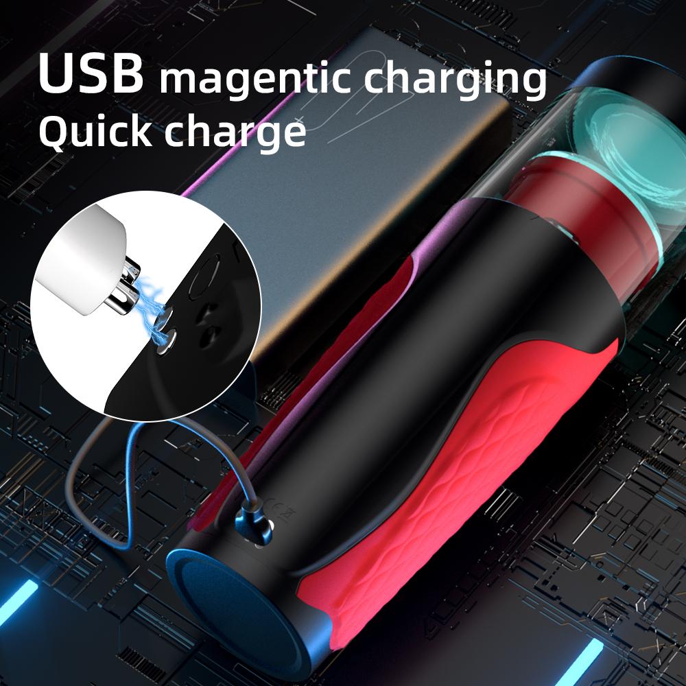 Automatic Male Masturbator Telescopic Rotation Vagina Masturbation Cup Sex Toys For Men Blowjob Mastubator Adults Goods