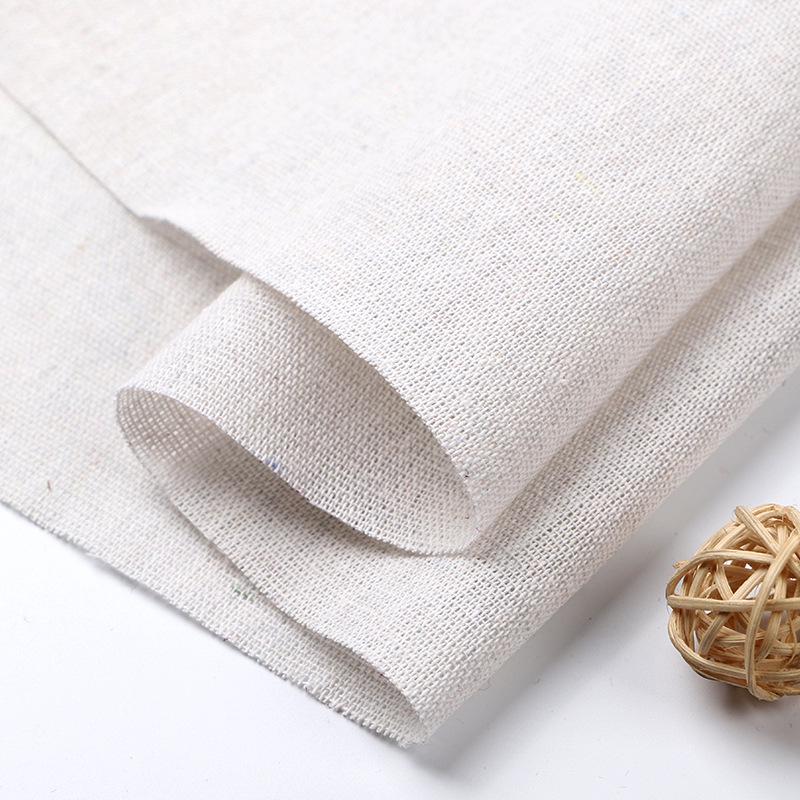 Solid Color Linen Craft Base Cloth In Cotton Linen Mix