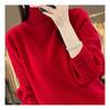 Navava Women Vintage Rib Puff Half Polo Long Sleeve Knit Nk1941