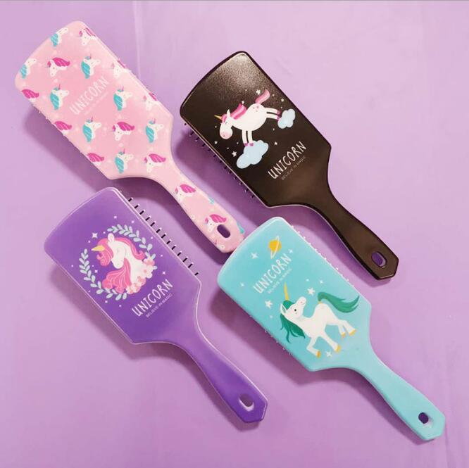 Tierische Entwirrwerkzeuge Einhorn Styling Antistatische Bürste Salonkamm Haar