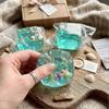 Ocean Seashell Ice Cube Squishy, Slow Rising Ice Cube Squeeze, Anxiety Relief, Stress Relief Sensory Cubes for Adults, Party Favors Birthday Gifts 5cm