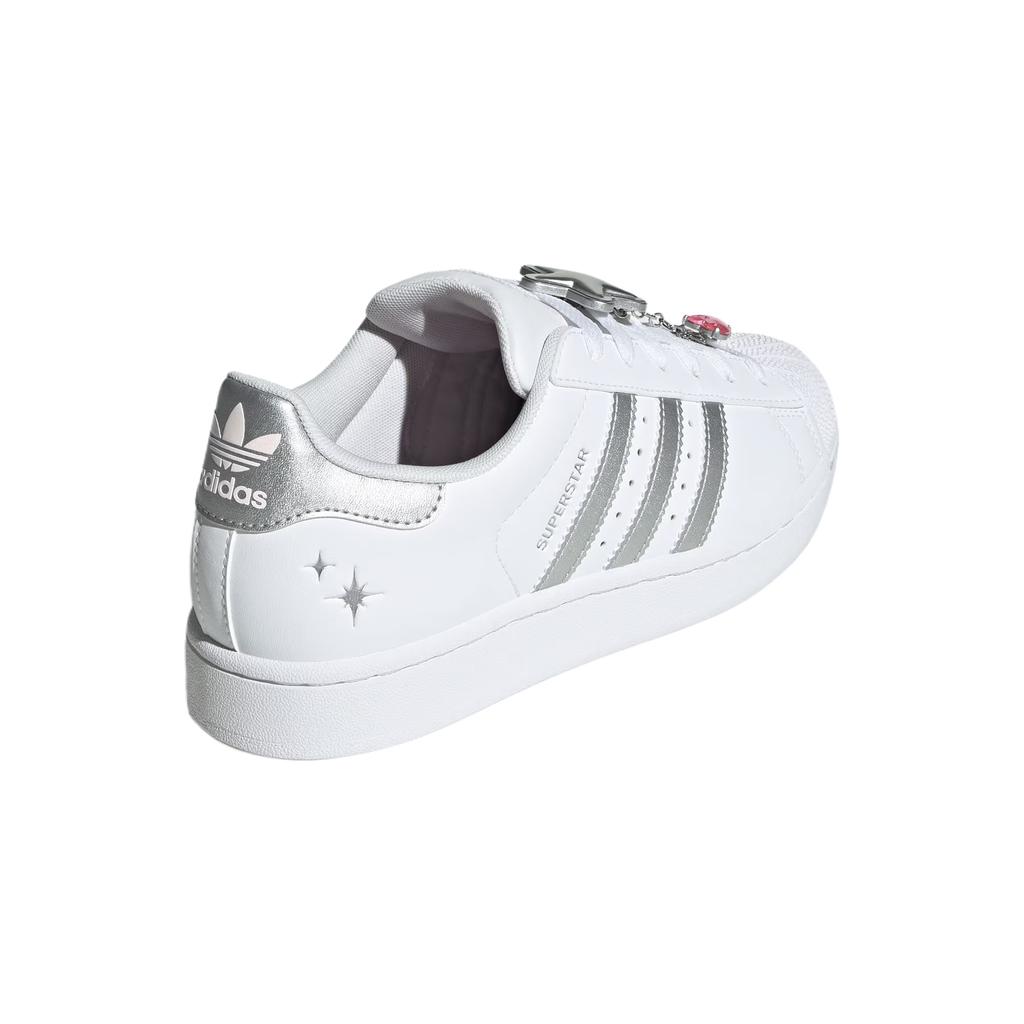 Adidas Originals Superstar II Comfortable Versatile Fashion Trendy Mid-Top Sneakers Women Sneakers White Silver JQ8777