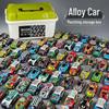 Children's Pull-Back Toy Car Set with Storage Bucket
