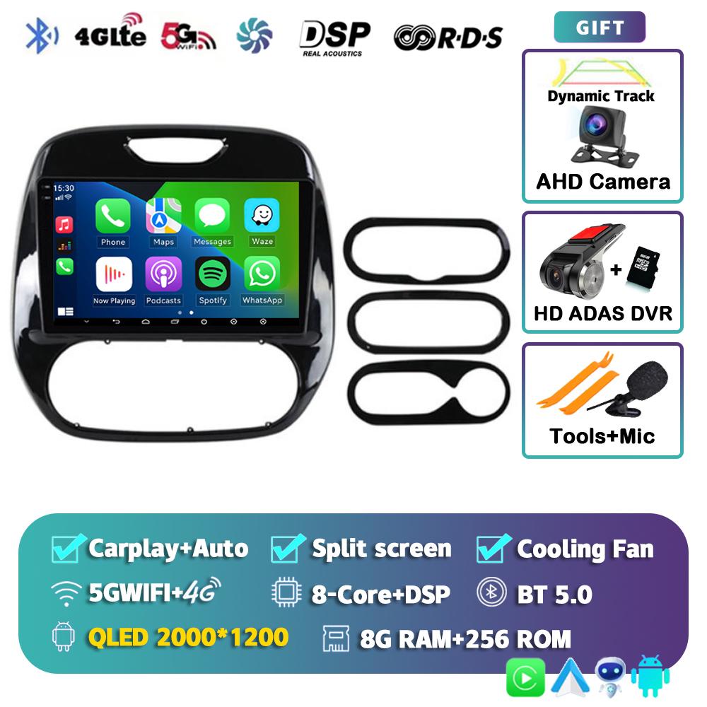 Android 14 Carplay Auto Car Radio For Renault Kaptur Captur 2016 2017 2018 2019  Multimedia Player Stereo 4G GPS DSP 360 Camera