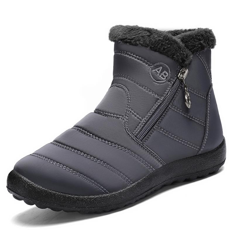 Women's Winter Cotton Boots: Mid-Calf, Plus Velvet Lining, Thickened for Warmth, Comfortable Soft Sole, Outdoor Wear, Casual Cold Protection.
