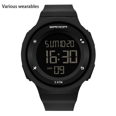 Orologio digitale multifunzionale per alpinismo all'aperto, impermeabile, luminoso al buio, orologio subacqueo