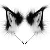 JK Cat Ears Headband Lolita Furry Cosplay Headwear Funny Wolf Dog Hair Band  Halloween