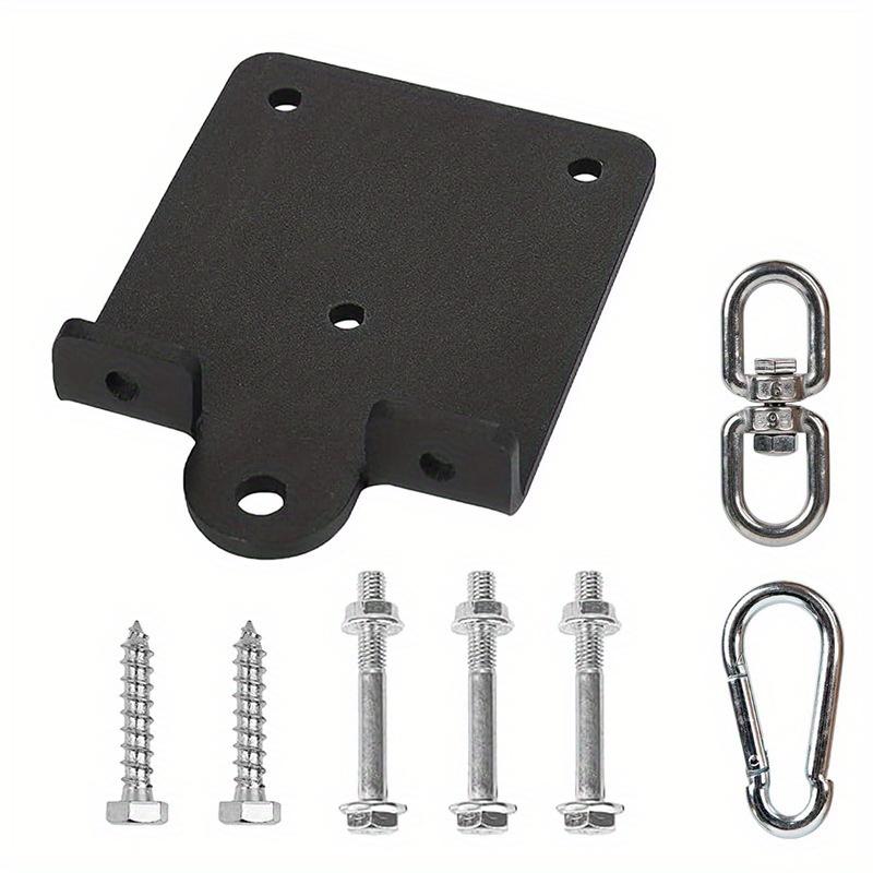 

1 шт. Сверхпрочный кронштейн для боксерского мешка, настенный тренировочный крюк для мешка с песком, вращающийся на 360°, потолочная установка, балка, деревянный крюк