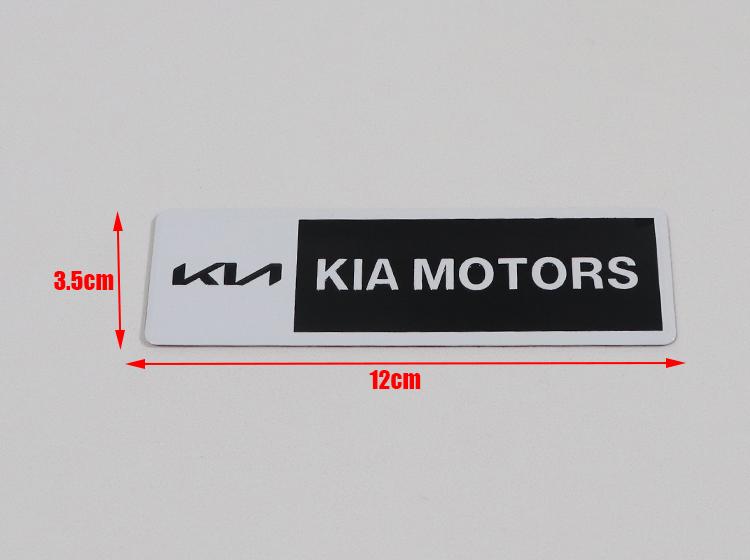 AANQ1 1pcs 3D Car Logo Aluminum Sticker Fender Side Rear Bumper Tail Door Trunk Sticker Emblem Sticker Styling Accessories For KIA
