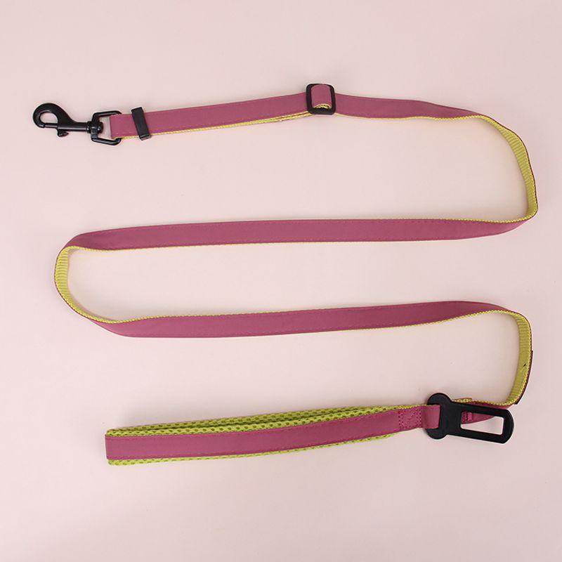 

Bobo I-Shaped Dog Hand Holding Rope Dog Chain Pet Supplies Walking Dog Vest Style Chest Strap Small, Medium and Large Dogs S-small Pink Yellow [Single Traction]]