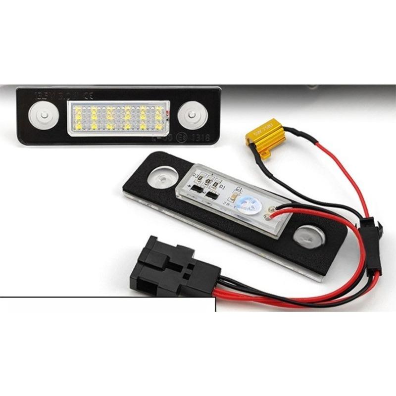 License Plate Light LED Compatible with Volkswagen Skoda Octavia Roomster Car Accessories Auto Parts Rear License Plate Light