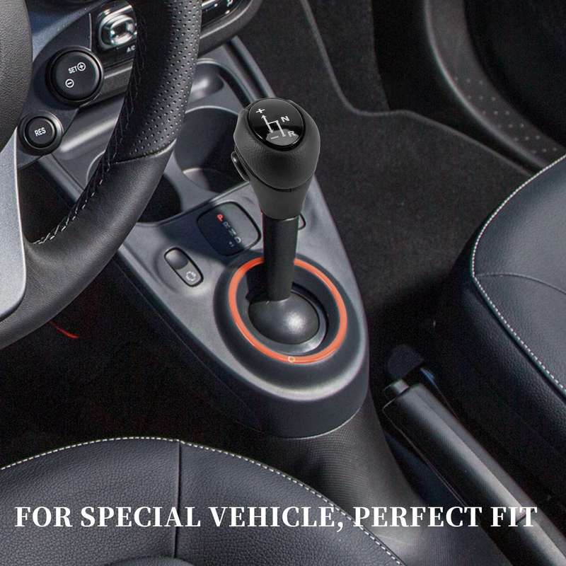 Gear Knob Automatic Knob Black For Smart Fortwo 450 451 1998-2014 Smart Roadster 452 2003-2006 Gear Head Case Sleeve
