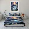 Sunlight, clouds, music notes. Bedding sets Duvet cover sets Duvet covers Pillowcases(1*Duvet Cover 2*Pillowcases without duvet insert)