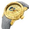 Biden Biden Herren Automatische Mechanische Drachenuhr Lässige Business-Uhr Silikonarmband Wasserdichte Uhr 0129