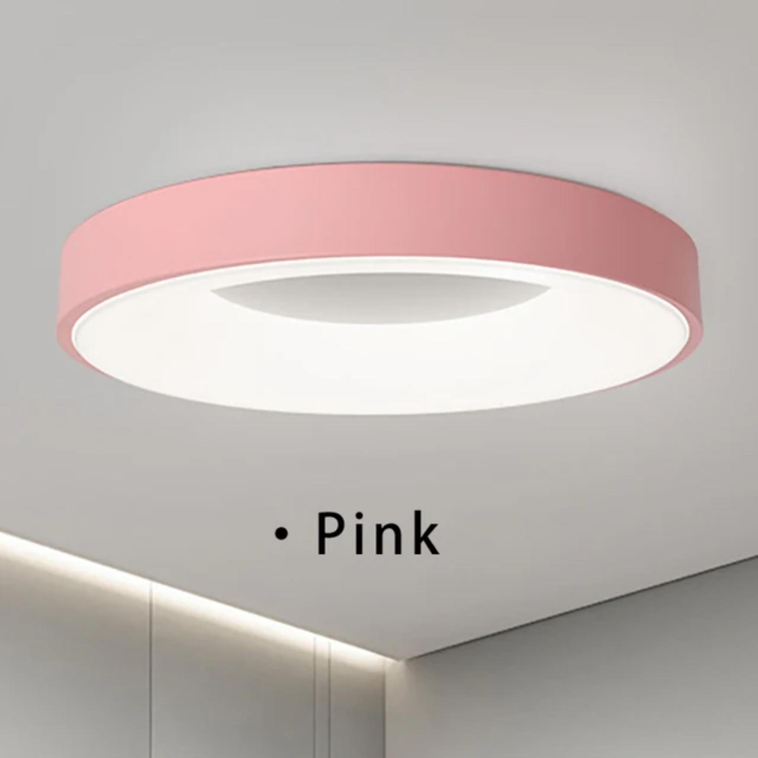

Новий стельовий світильник Nordic Macaron Circular 110V-260V з можливістю затемнення Спальня Коридор Кабінет Балкон Дитяча кімната Світильник Warm Light-NO REMOTE