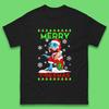 Merry T-Rexmas Christmas Mens T Shirt Womens Tops Tees Christmas Dinosaur Top
