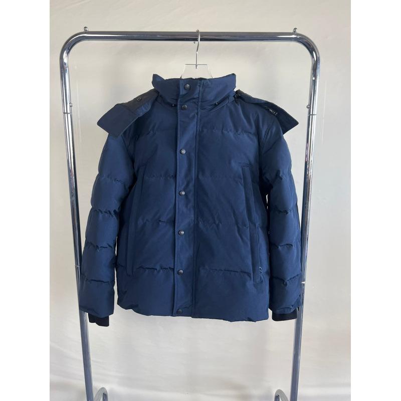 Big goose down jacket men's and women's real wolf hair couple parka Canada M coat