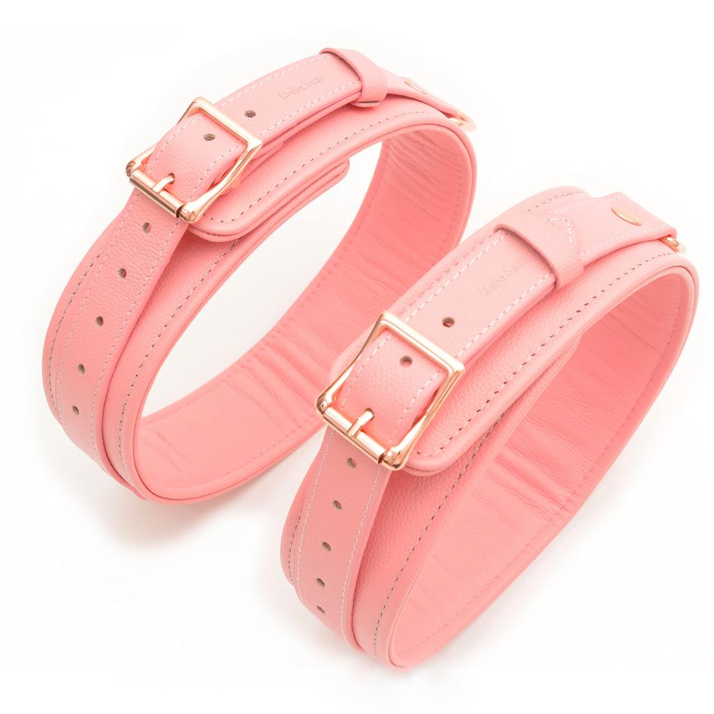 Liebe Seele Thigh Shackles SM Goods Restraints Pink Cosplay Genuine Leather Queen Thighs Sexy (L)