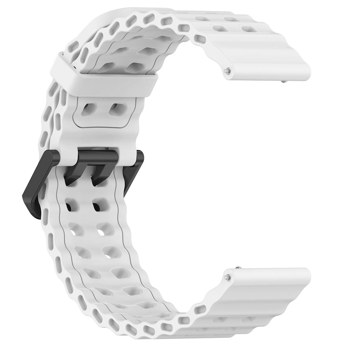 

22мм 24мм Силіконовий ремінець для Suunto 5 9 Baro 7 D5 Suunto Race/Spartan Sport Wrist HR Ремінець для смарт-годинника, дихаючий браслет, ремінець для годинника 22mm білий