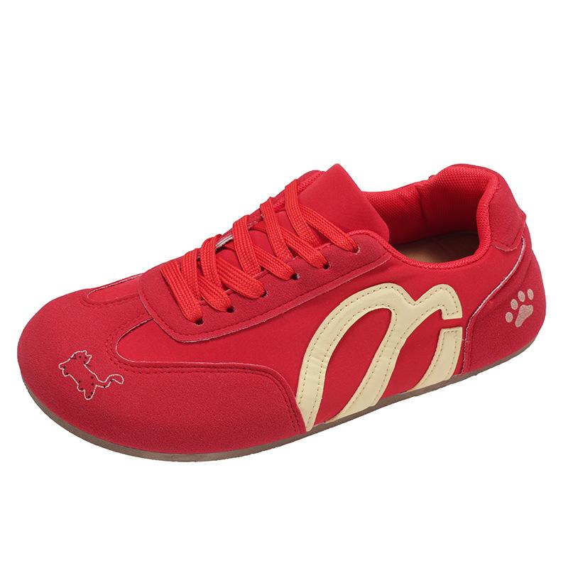 2025 Summer New Lace-up Soft-soled Forrest Gump Shoes Casual Sports Shoes Mesh Breathable Thin-soled Racing Shoes German Training Shoes