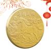 Horse Commemorative Coin Ornament Traditional Gold Charm Home Decors Chinese New Year Horse Decorations For Cars Bags Shop