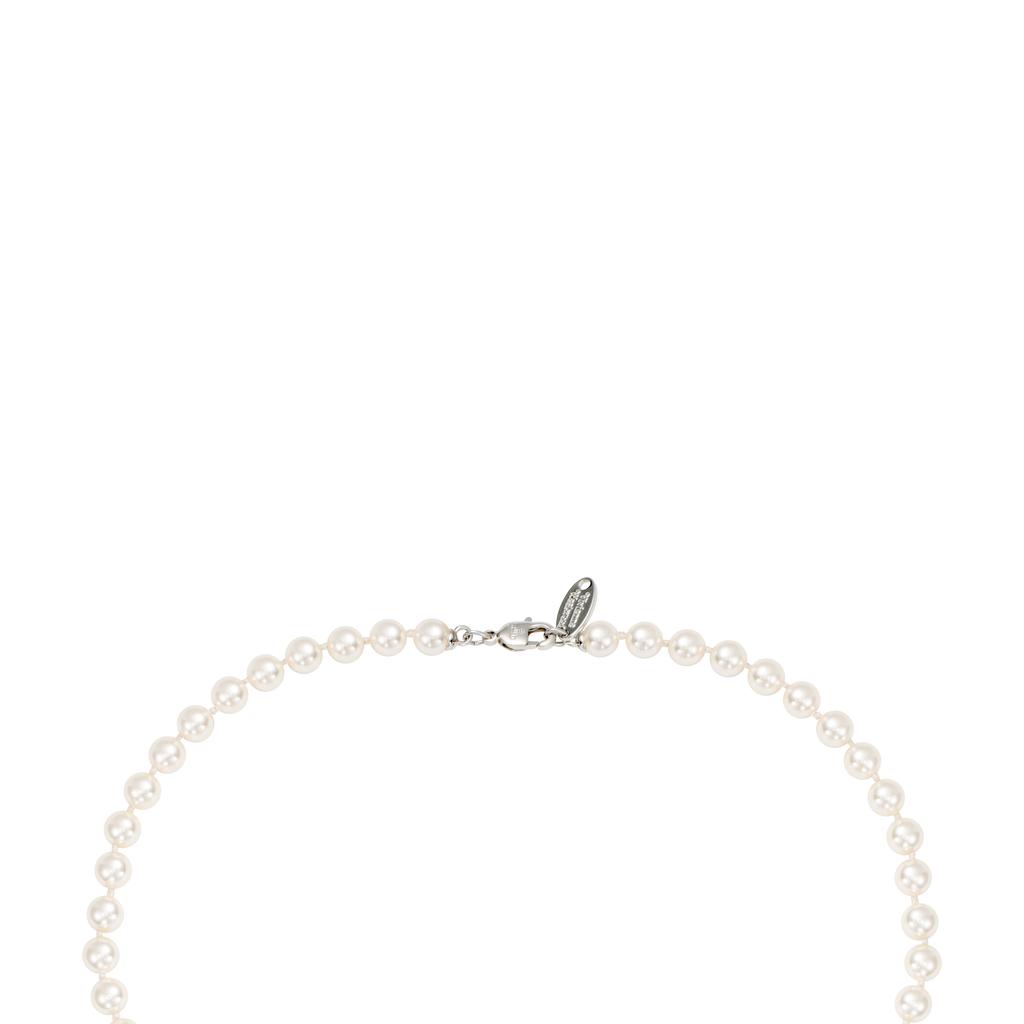 VIVIENNE WESTWOOD Roxanne Porcelain Saturn Pendant Necklace Women Necklace Silver 6301011G02P308P308