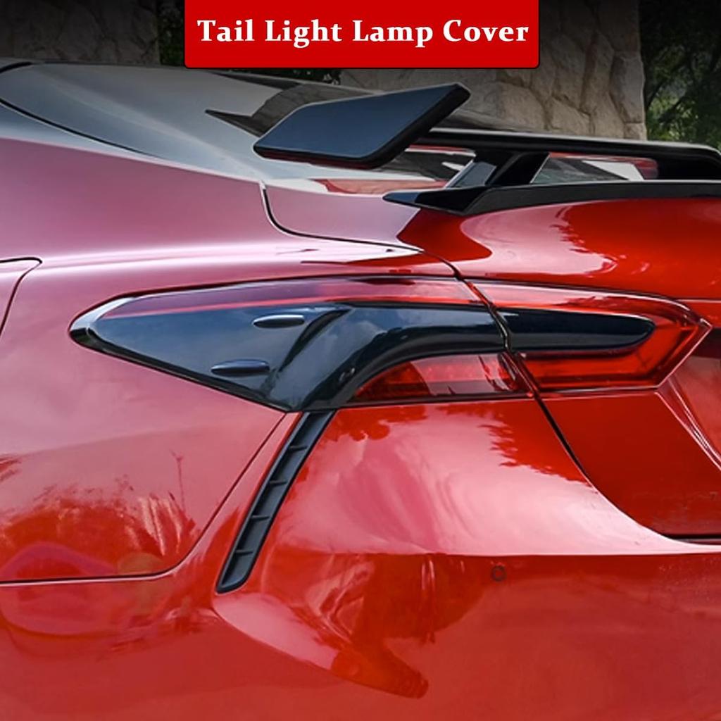 Tail Light Lamp Cover Guard Trim 4Pcs for Camry 2024 2023 2022 2021 2020 2019 2018 Tail Light Frame Bezels Decoration Protector Accessories