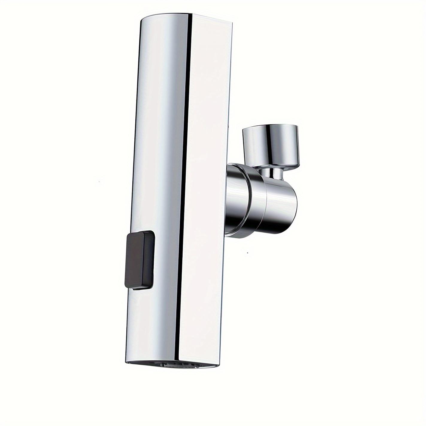 

3 в 1 водопадный смеситель для кухни 360°, удлинитель для смесителя для кухонной мойки, поворотный водопадный смеситель для кухни для мытья овощей и фруктов серебряный