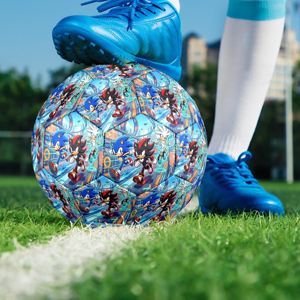 Sonic Theme Size 5 Soccer Ball, Suitable for Both Indoor and Outdoor Matches, a Gift Suitable for Everyone.