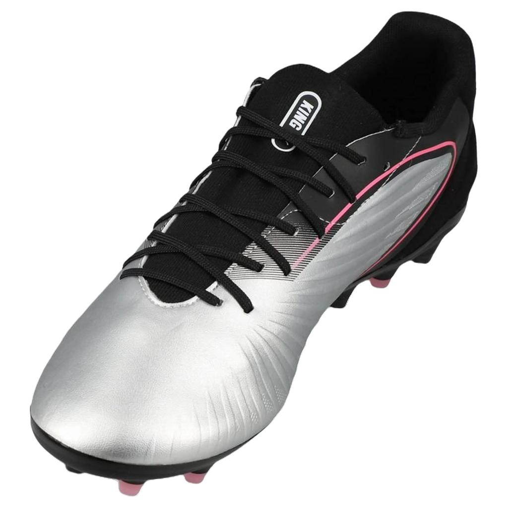 Puma King Match Fashion Comfortable Soccer Shoes Unisex sneaker Silver Gray 108319-02