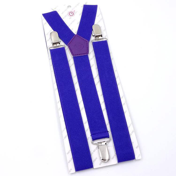 2.5cm Black Women's Suspenders - Versatile Elastic Y-Back with Three Clips, Korean Style