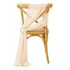 Chiffon Chair Sashes Wedding Aisle Decorations 9Ft Wrinkle-Free Draping Fabric for Ceremony Reception Party Banquet Decoration