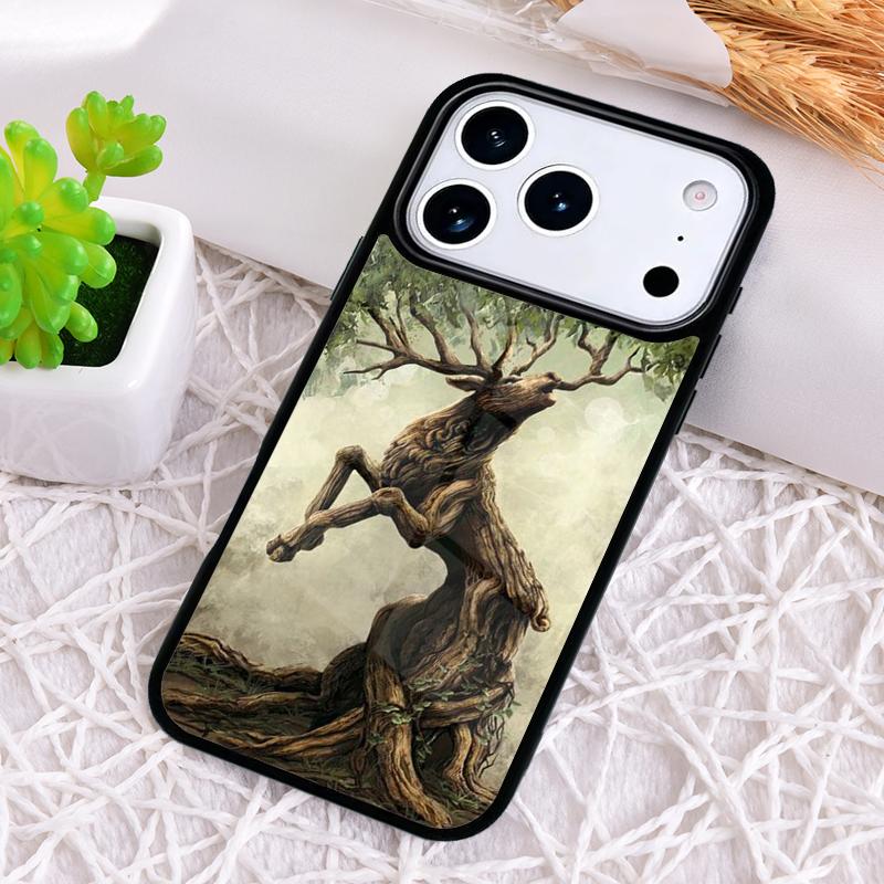 Animal Deer Art Phone Case for iPhone 17 Air 16 15 11 12 14 13 Pro Max Shockproof Cover